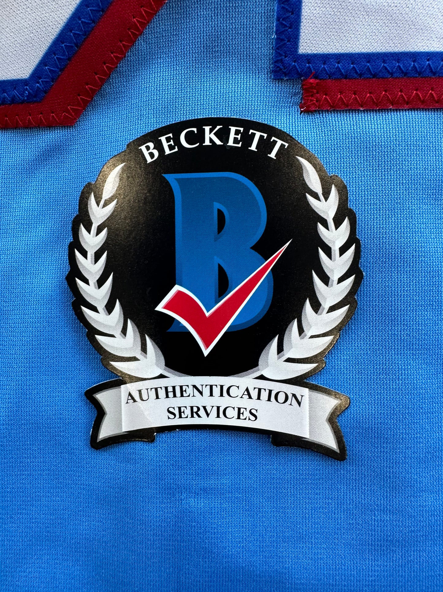 EVAN CARTER TEXAS RANGERS SIGNED Light Blue JERSEY XL BAS COA