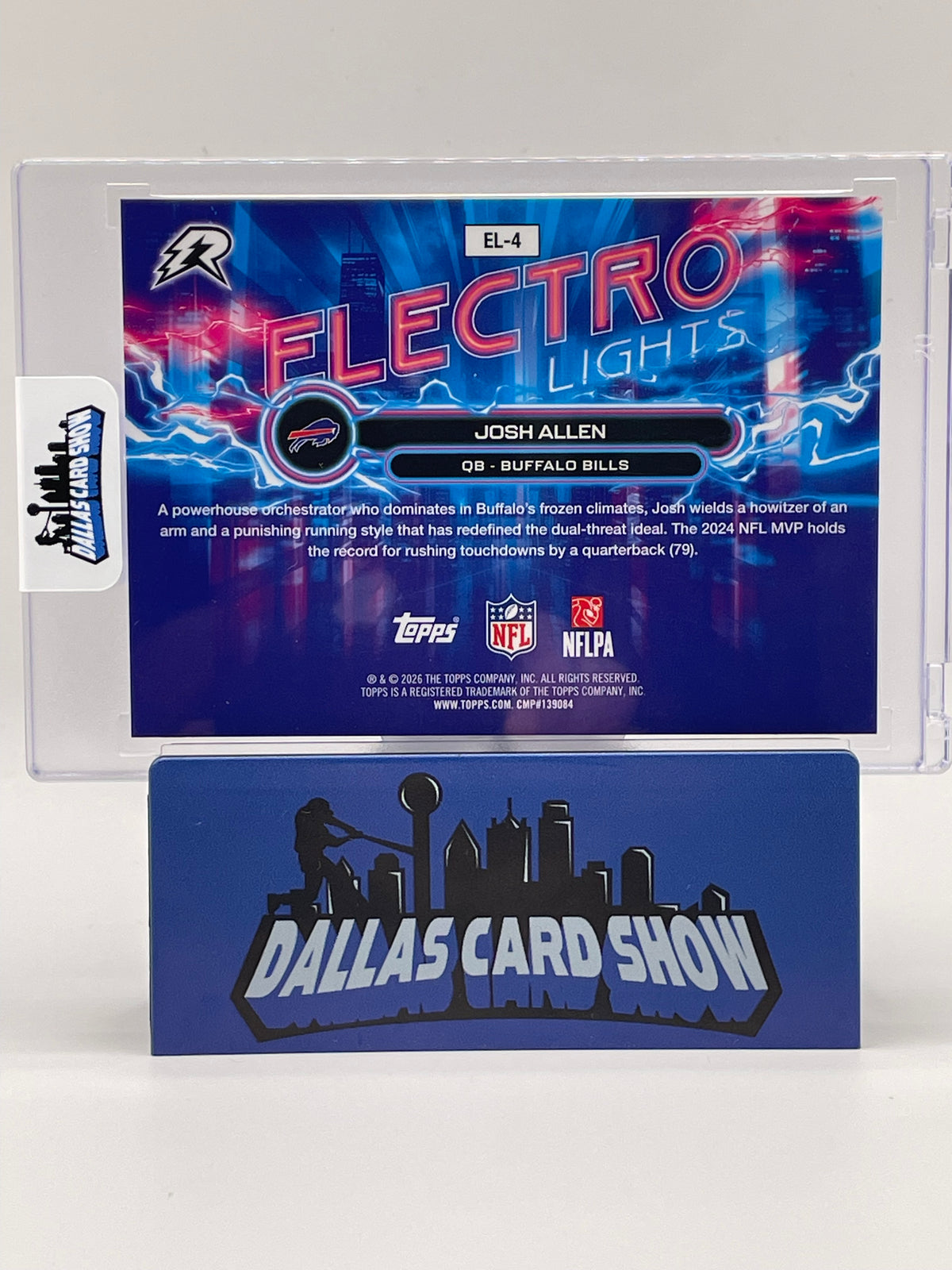 2025 Topps Resurgence #EL-4 Josh Allen Electro Lights Case Hit