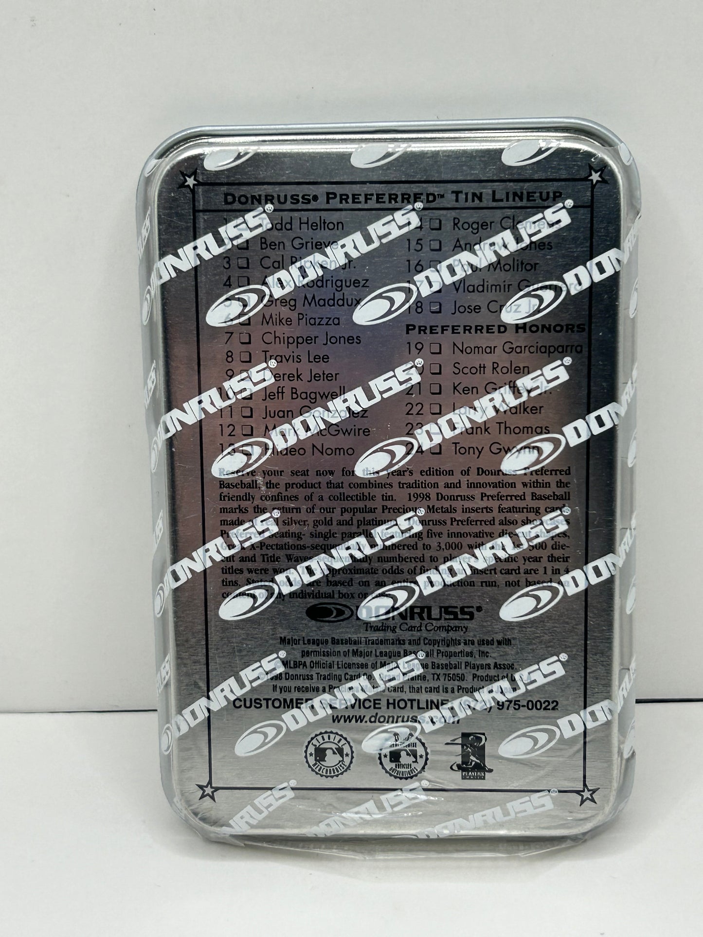 1998 Donruss Preferred Ben Grieve Tin #512/999 5 Cards Per Tin