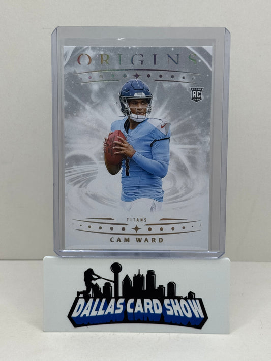 2025 Panini Origins #143 Cam Ward White SSP Tennesse Titans