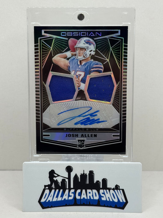 2018 Panini Obsidian #8 Josh Allen Rookie Jersey Autograph /100