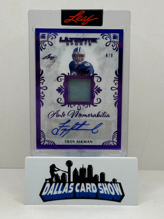 2024 Leaf Ultimate Sports #AM-TA1 Troy Aikman Auto Memorabilia /8
