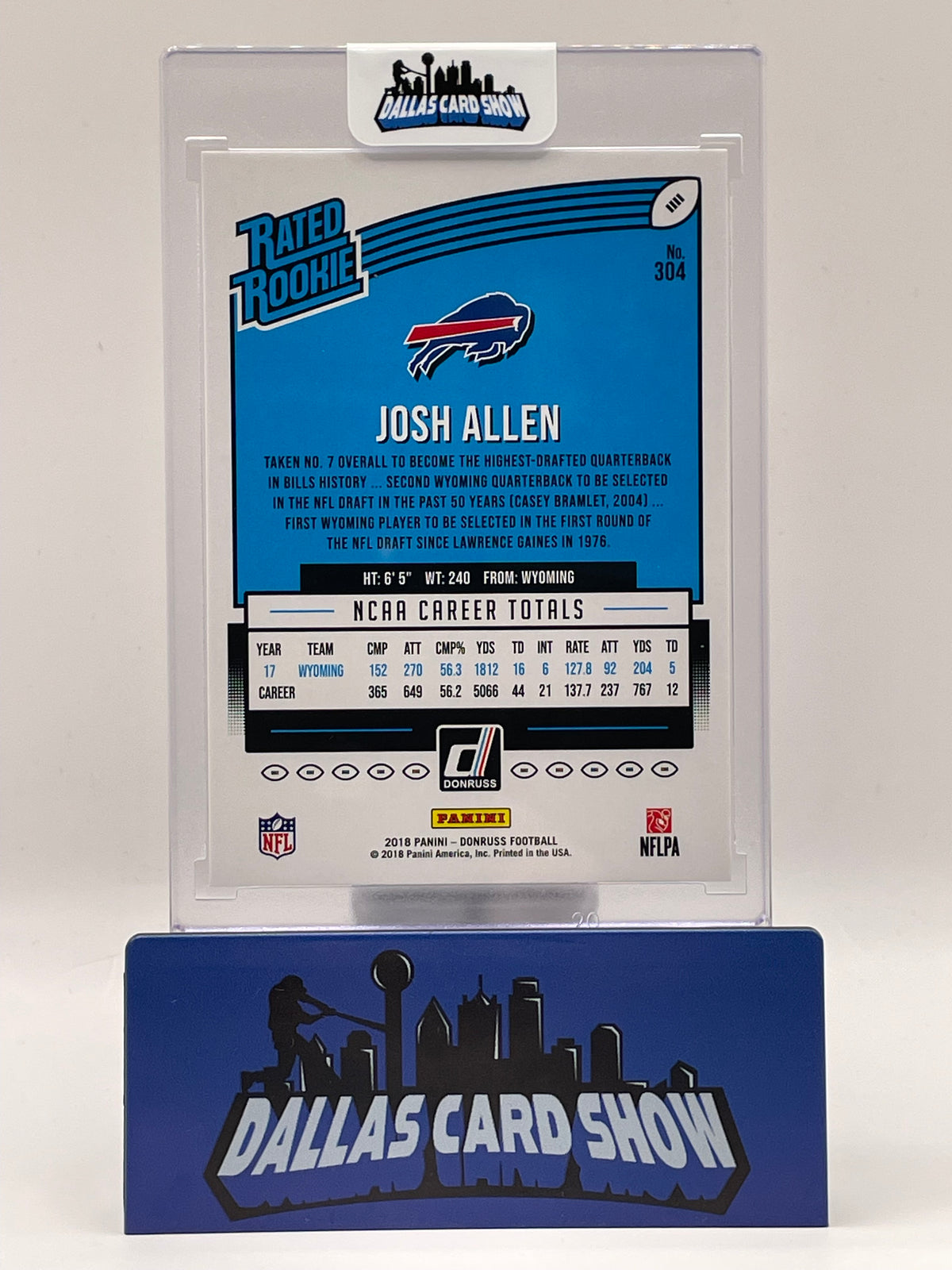 2018 Panini Donruss - Rated Rookie Josh Allen #304 (RC)