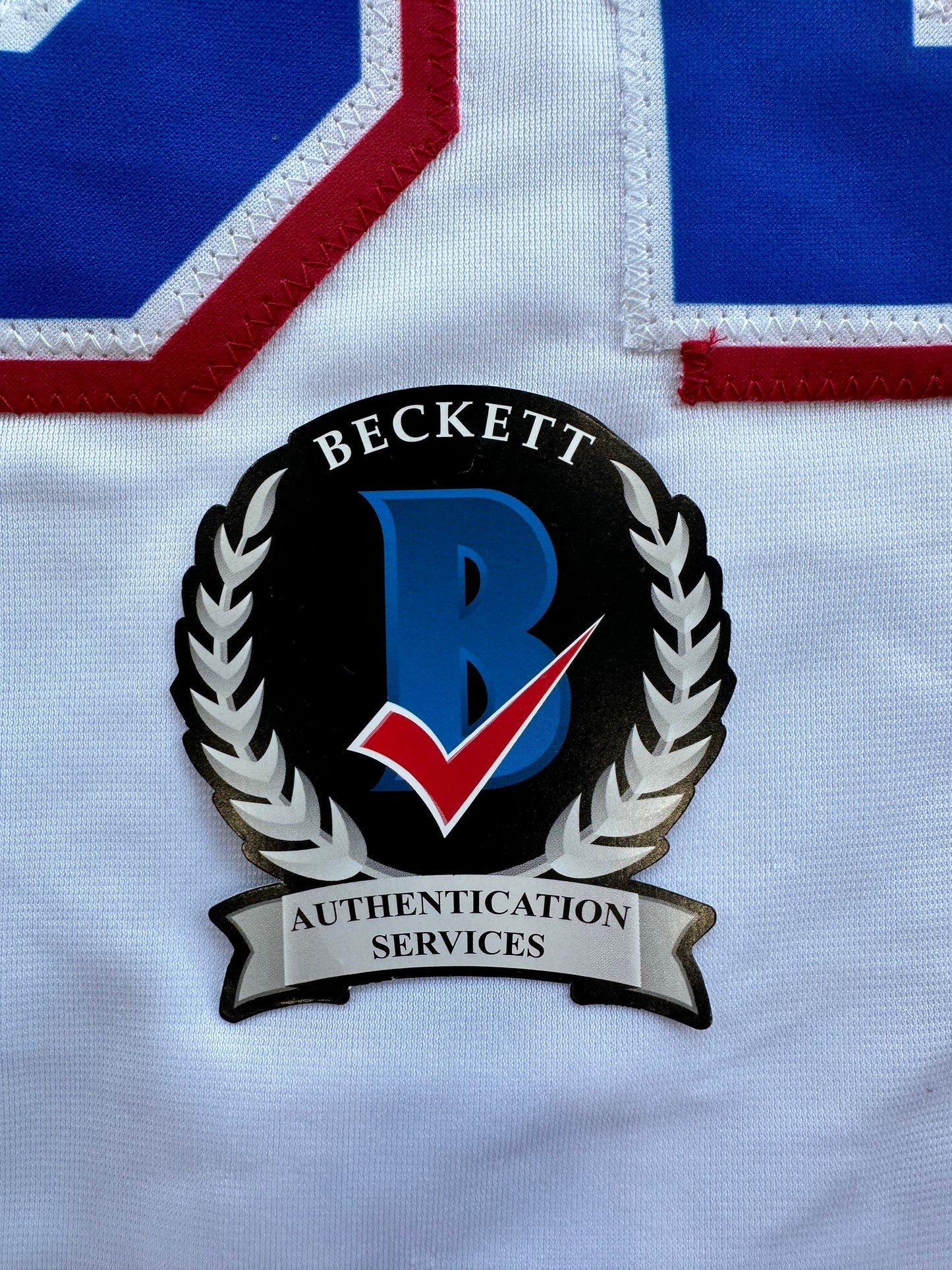 EVAN CARTER TEXAS RANGERS SIGNED Home JERSEY XL BAS COA