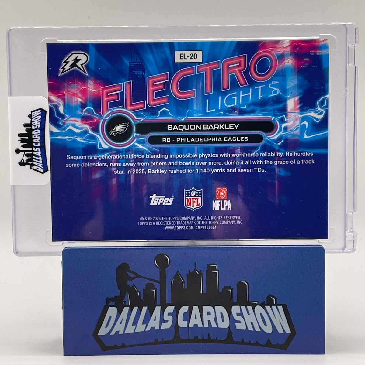 2025 Topps Resurgence #EL-20 Saquon Barkley Electro Lights Case Hit