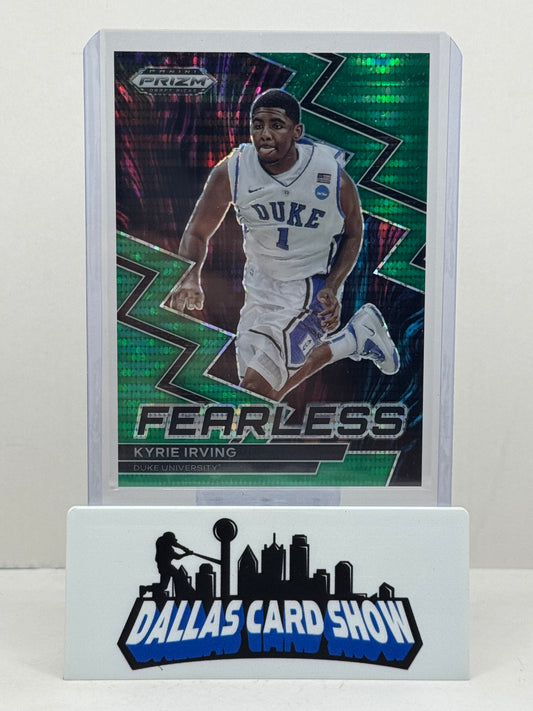 2023-24 Panini Prizm Draft Picks Fearless Kyrie Irving #16 Duke Green PULSAR /25
