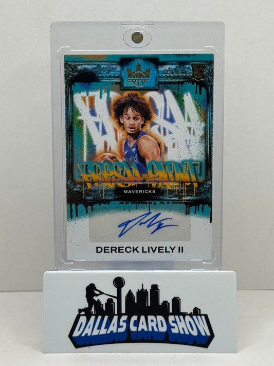 2023-24 Court Kings #FP-DLT Dereck Lively Fresh Paint Autograph /125