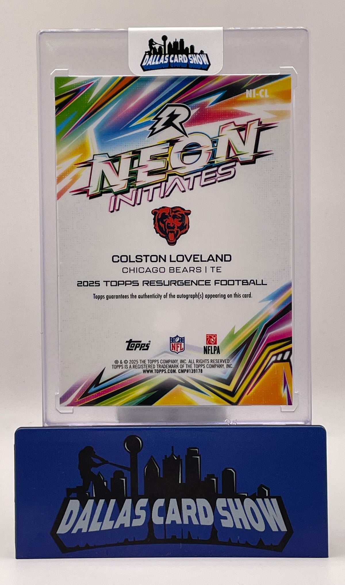 2025 Topps Resurgence #NI-CL Colston Loveland Neon Iniates Autograph /99