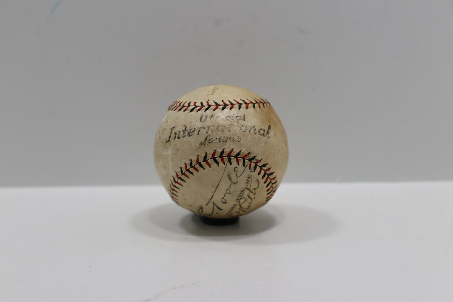 BABE RUTH w/59 H.R. & FRANK HOME RUN BAKER SIGNED SPALDING JToole BASEBALL JSA