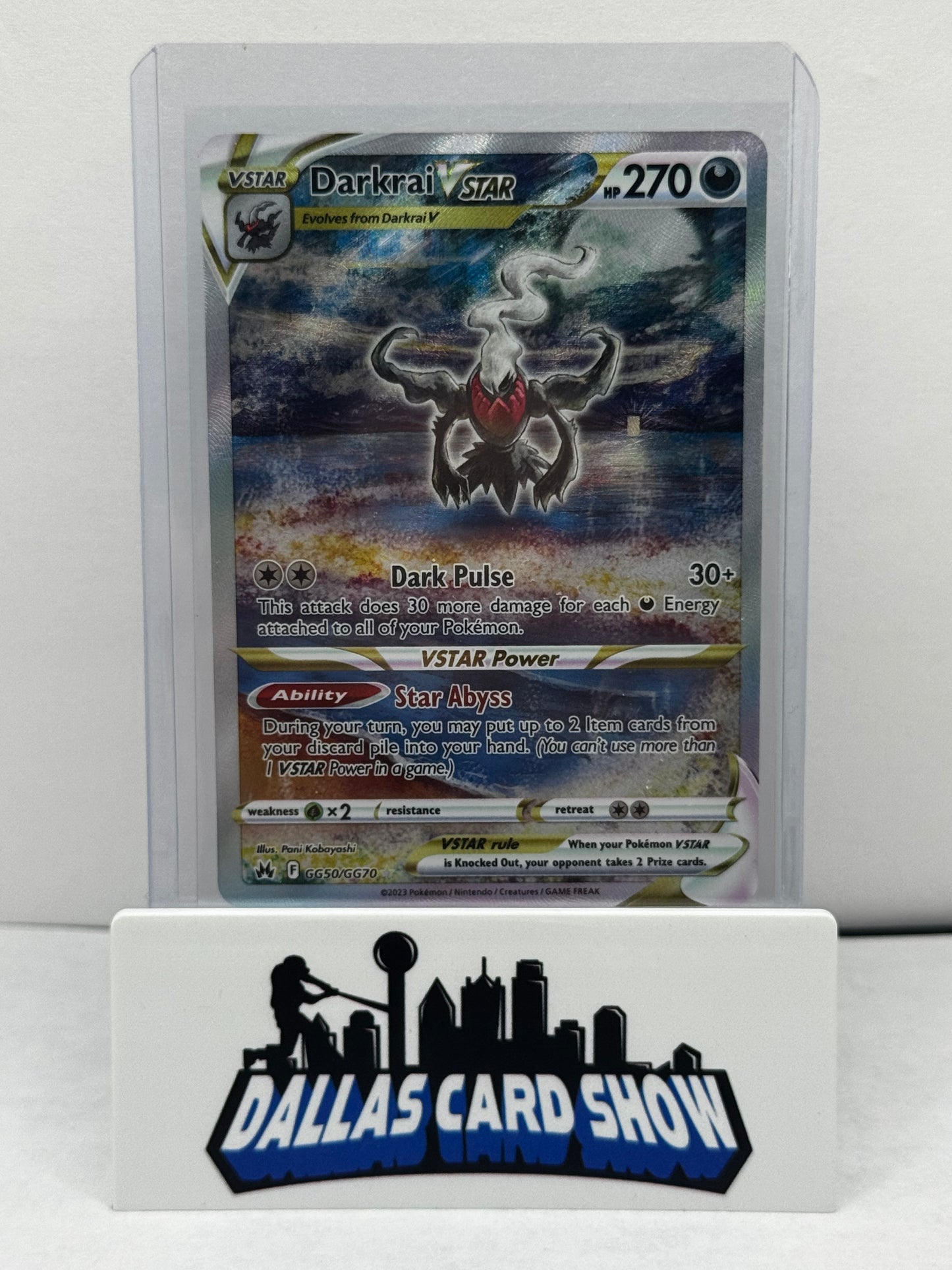 Pokemon 2023 Darkrai VSTAR GG50/GG70 Crown Zenith