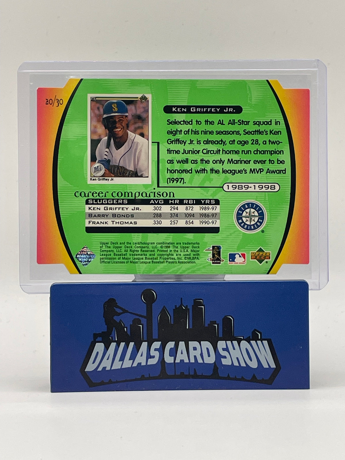 1998 Upper Deck Ken Griffey Jr. Retrospectives