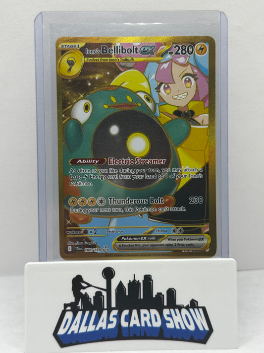 Pokemon 2025 Iono's Bellibolt ex 188/159 Secret Rare
