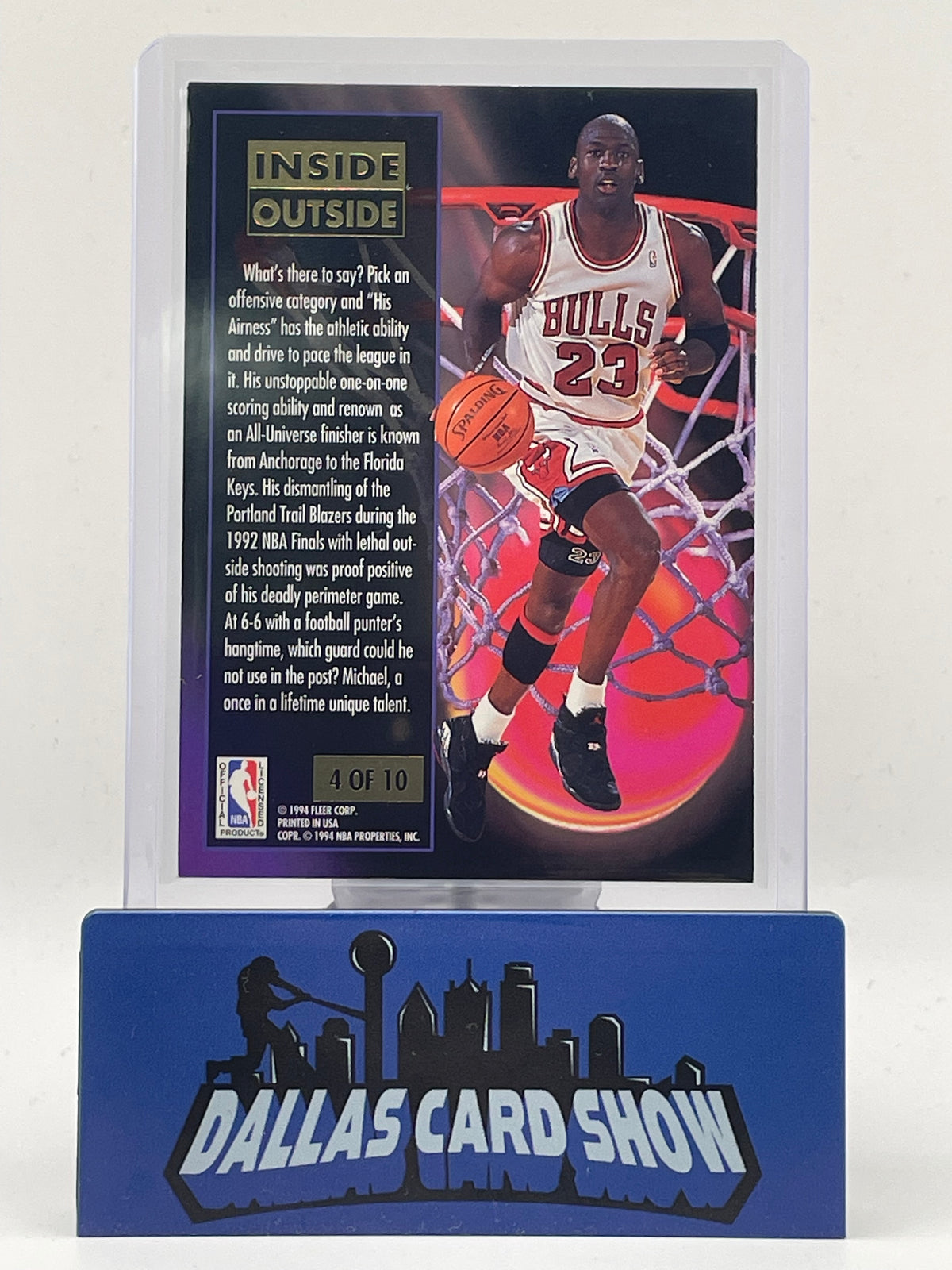 1994 Fleer Ultra #4 Michael Jordan Inside Outside