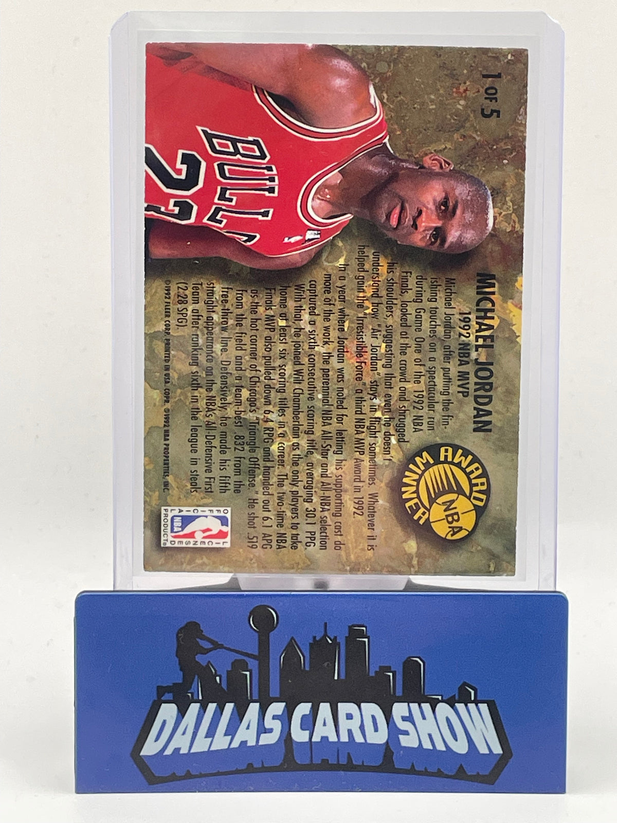 1992-92 Fleer Ultra #1 Michael Jordan NBA Awad Winners