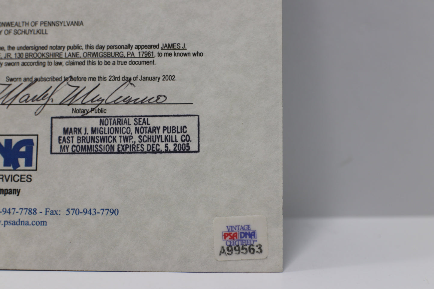 LOU GEHRIG SIGNED NEW YORK YANKEES 7x10 PUBLICATION PHOTO PSA LOA Auto Grade 9
