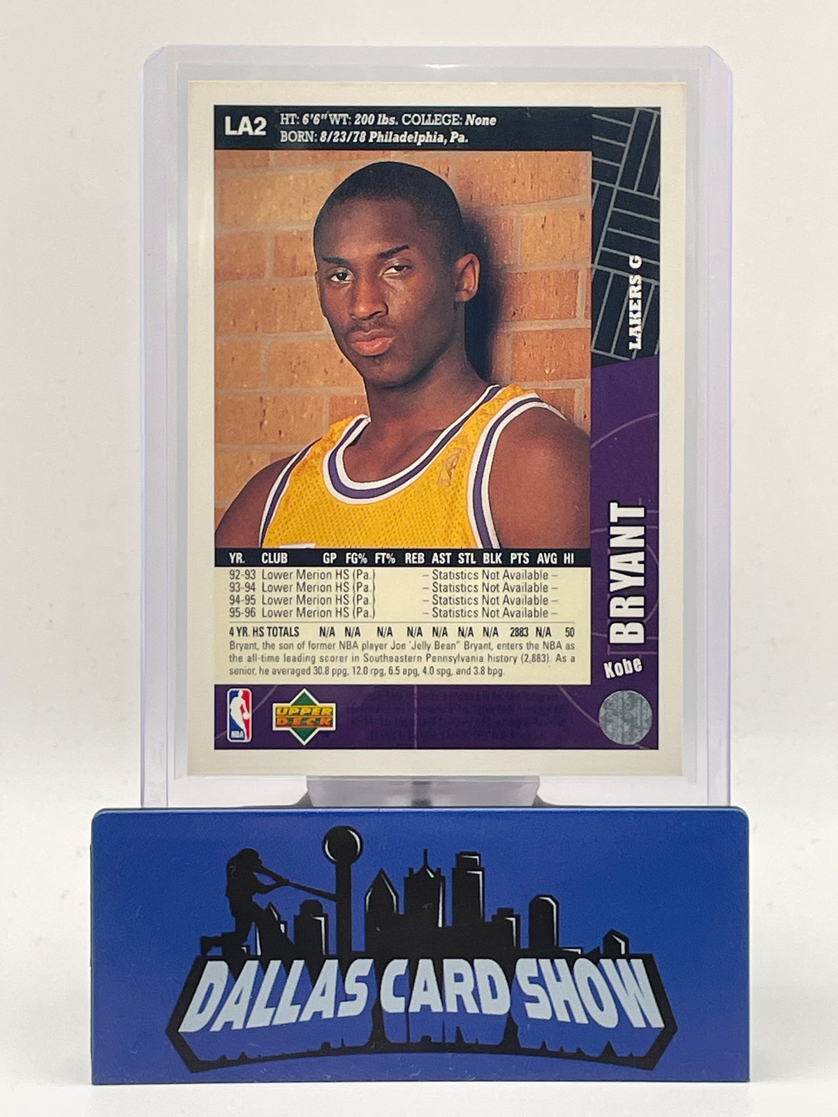 1996-97 Upper Deck Collectors Choice #LA2 Kobe Bryant Rookie RC
