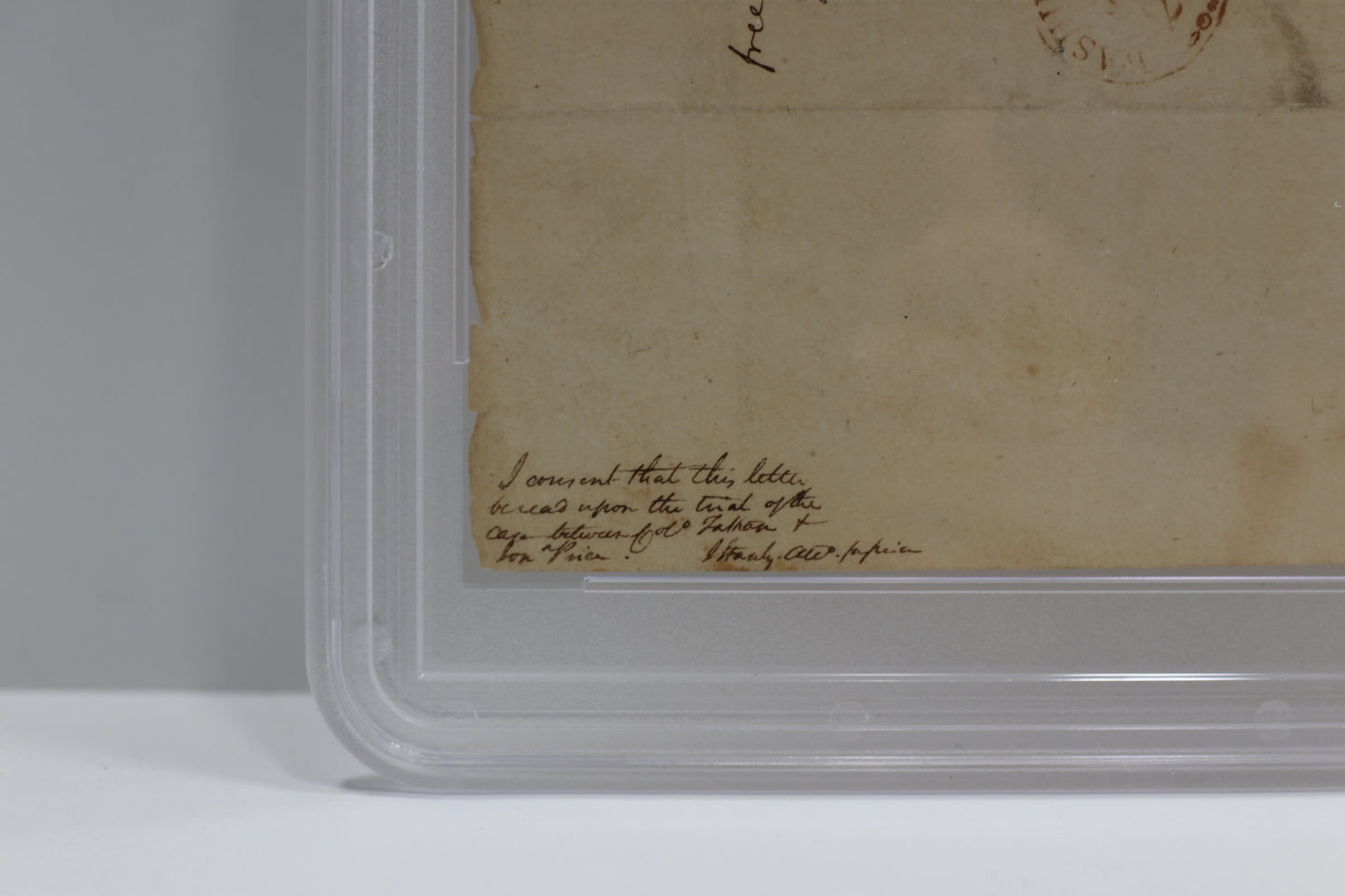 THOMAS JEFFERSON SIGNED PAGE DOCUMENT w/"President of the U.States" PSA Slab