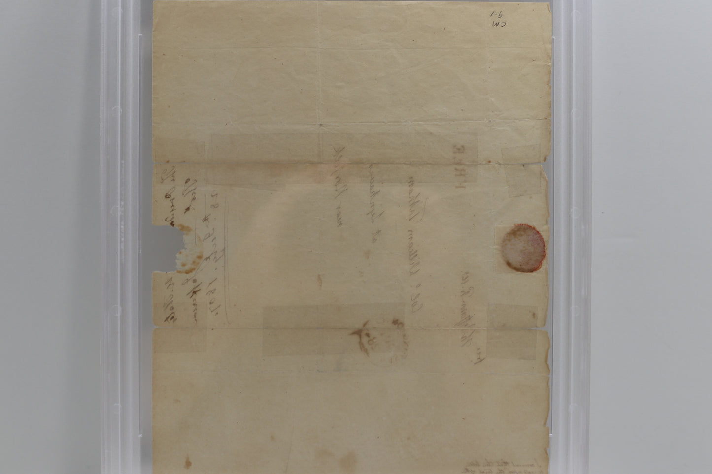THOMAS JEFFERSON SIGNED PAGE DOCUMENT w/"President of the U.States" PSA Slab