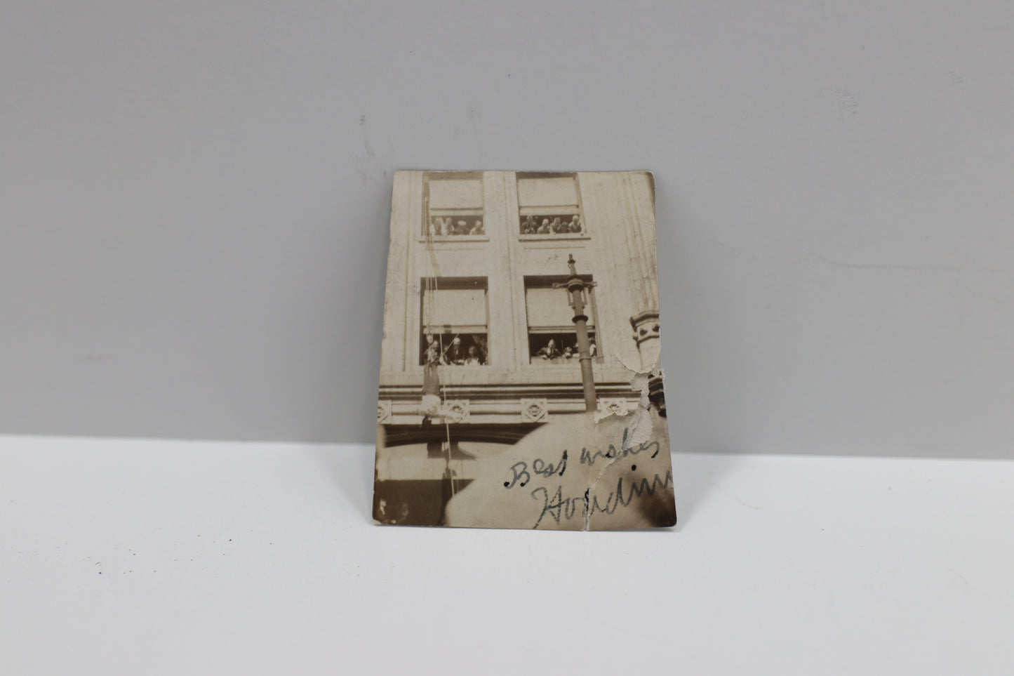 HARRY HOUDINI SIGNED STRAITJACKET PHOTO PSA FULL LETTER OF AUTHENTICITY