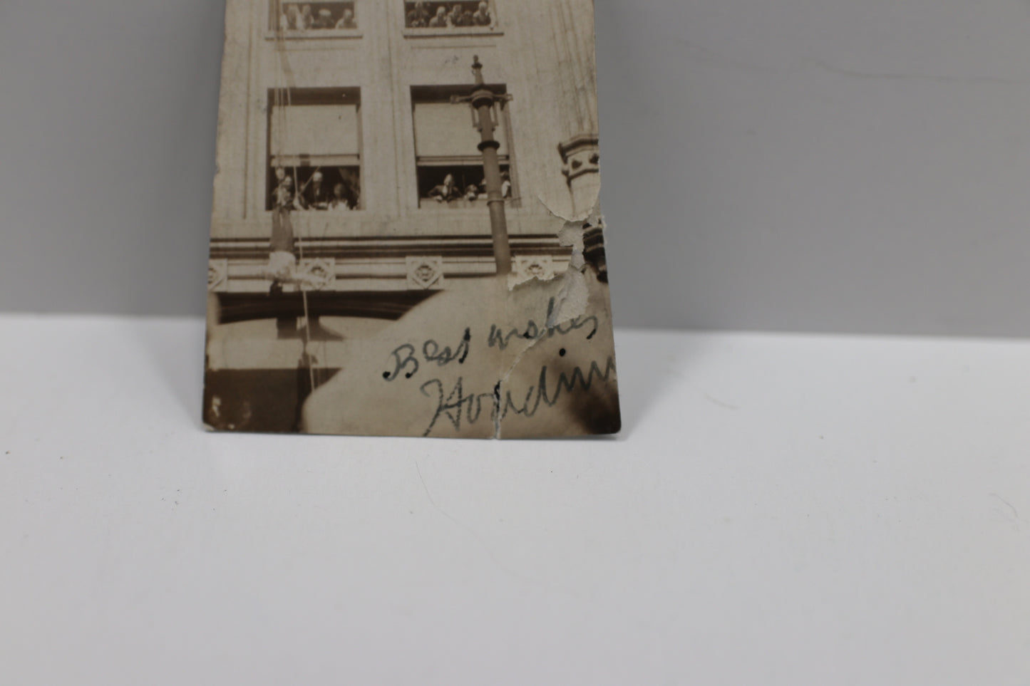 HARRY HOUDINI SIGNED STRAITJACKET PHOTO PSA FULL LETTER OF AUTHENTICITY