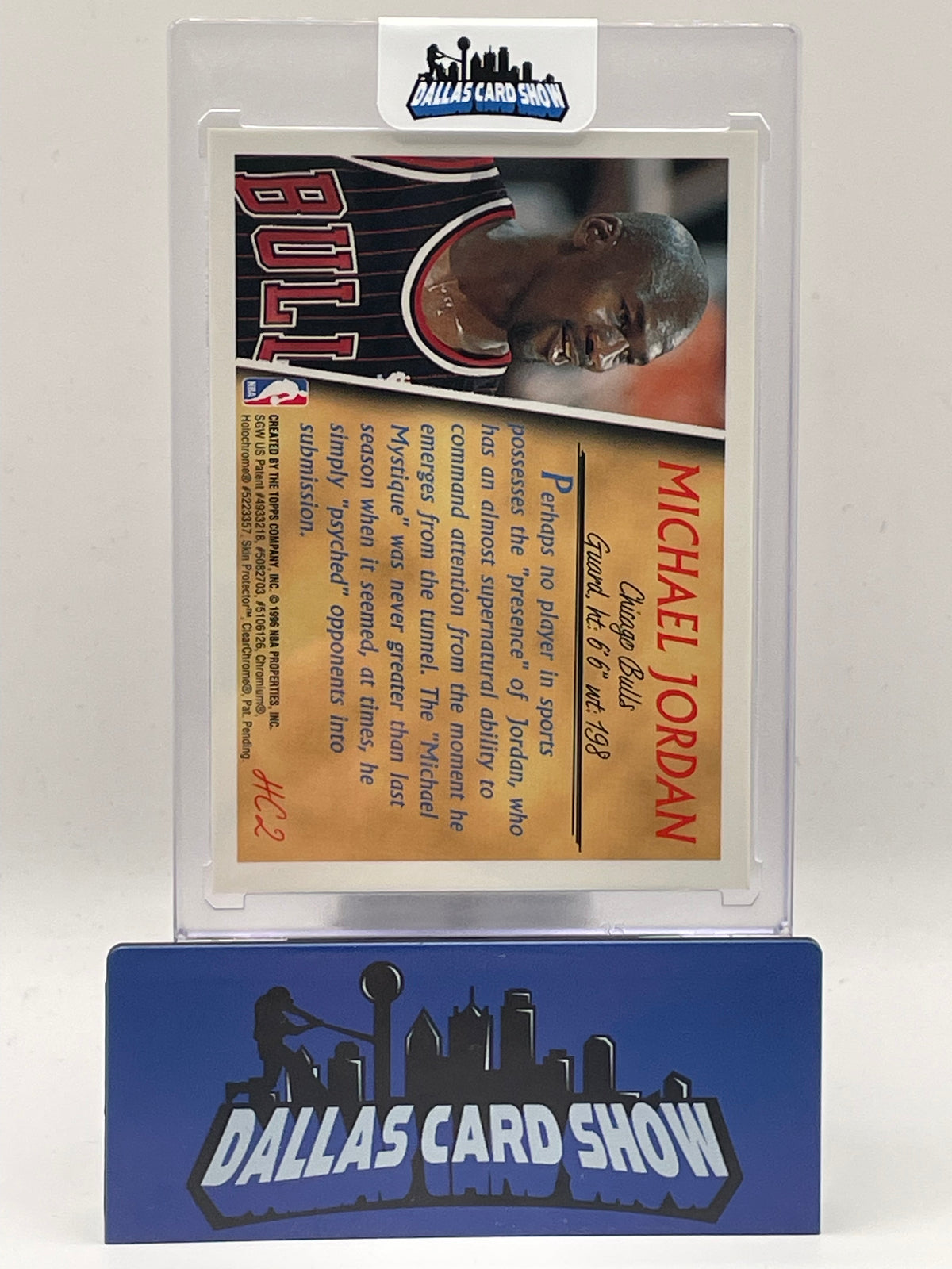 1996 Topps #HC2 Michael Jordan Holding Court Refractor