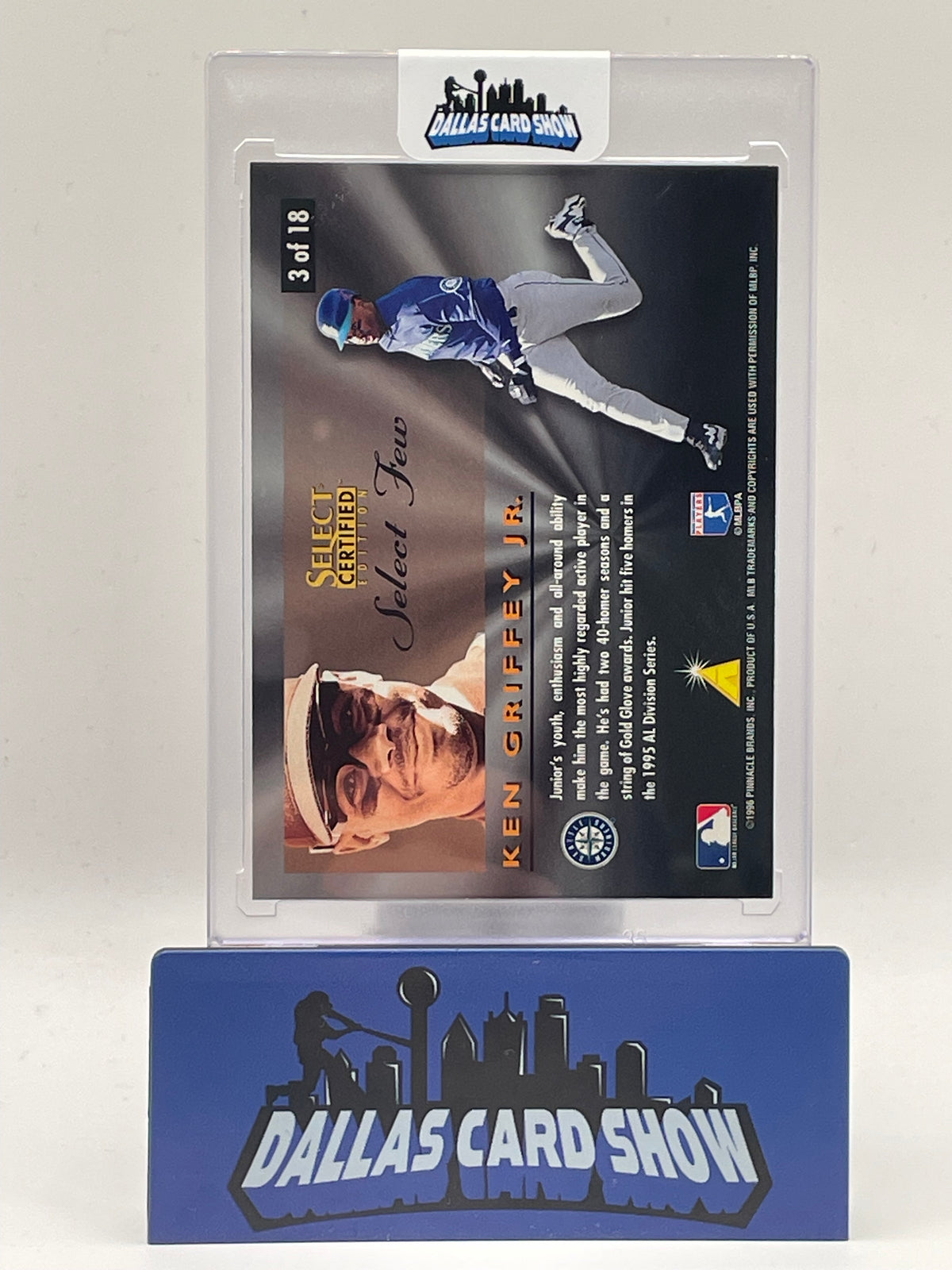 1996 Pinnacle Select Certified #3 Ken Griffey Jr. Select Few