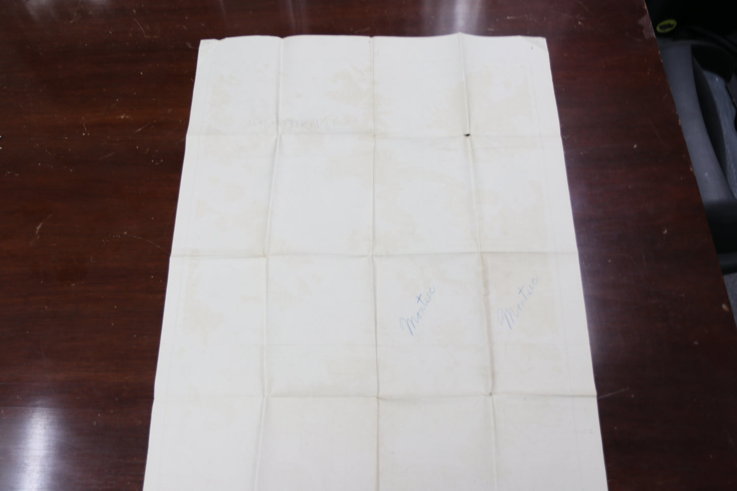 CHRISTY MATHEWSON SIGNED WWI Montsec MAP PSA/DNA NY GIANTS Mint 9 HUGE