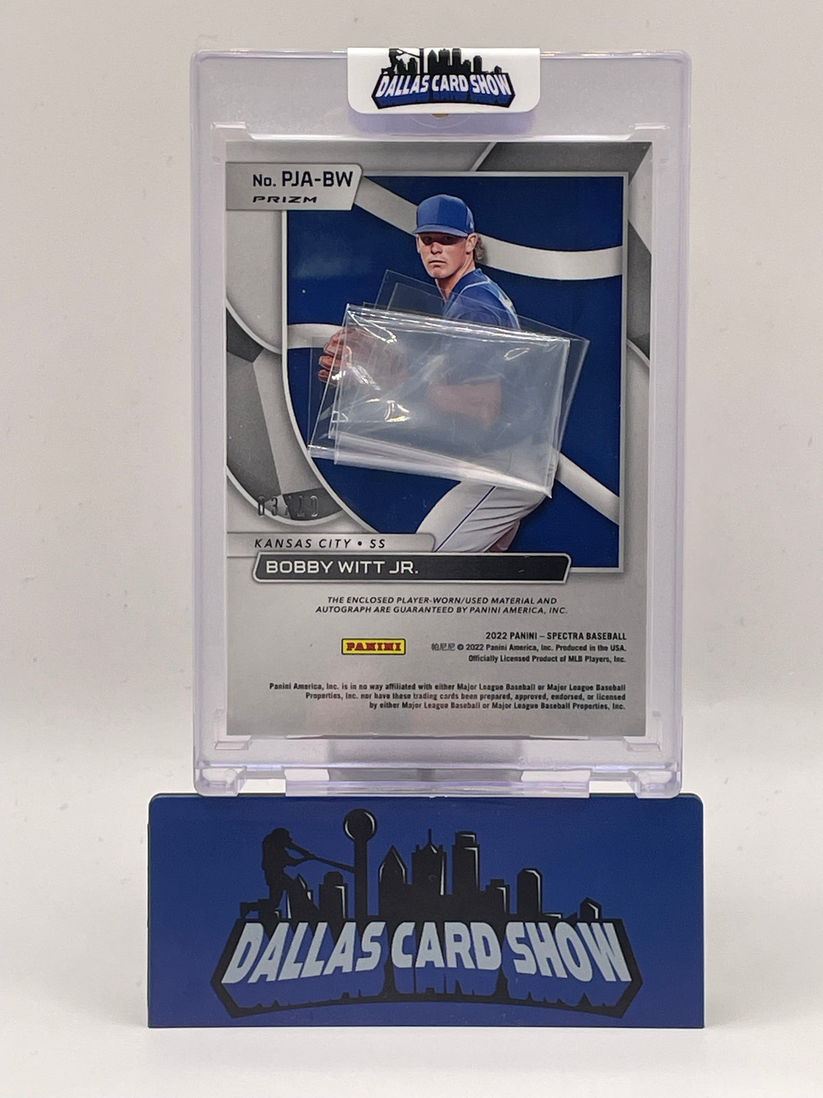 2022 Spectra Bobby Witt Jr. Prospect Gold Patch Autograph /10