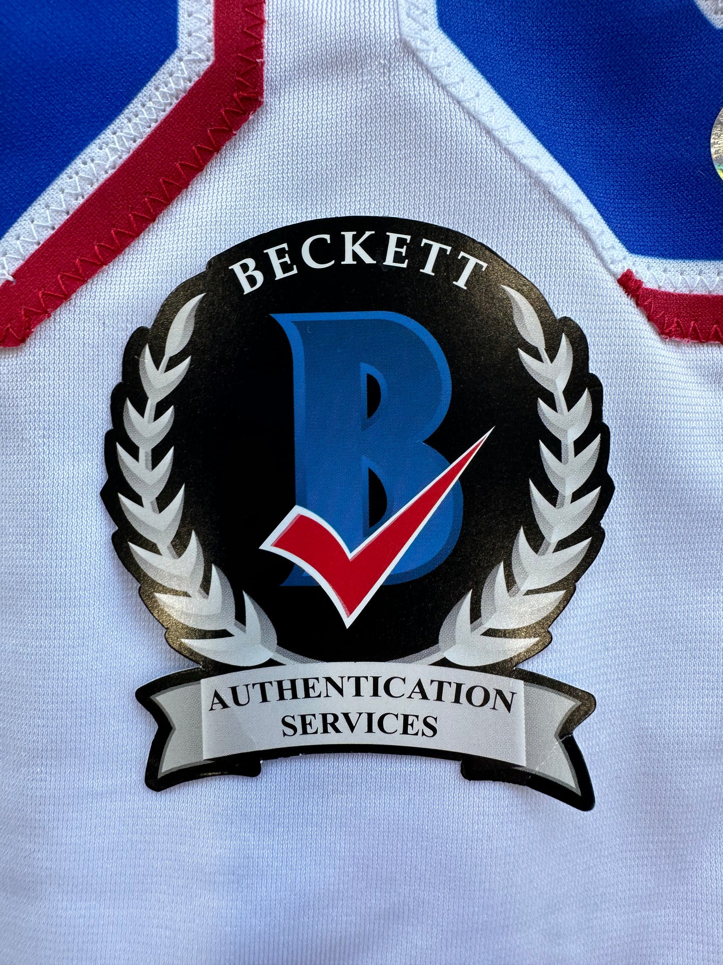 JUSTIN FOSCUE TEXAS RANGERS SIGNED White JERSEY XL BAS COA