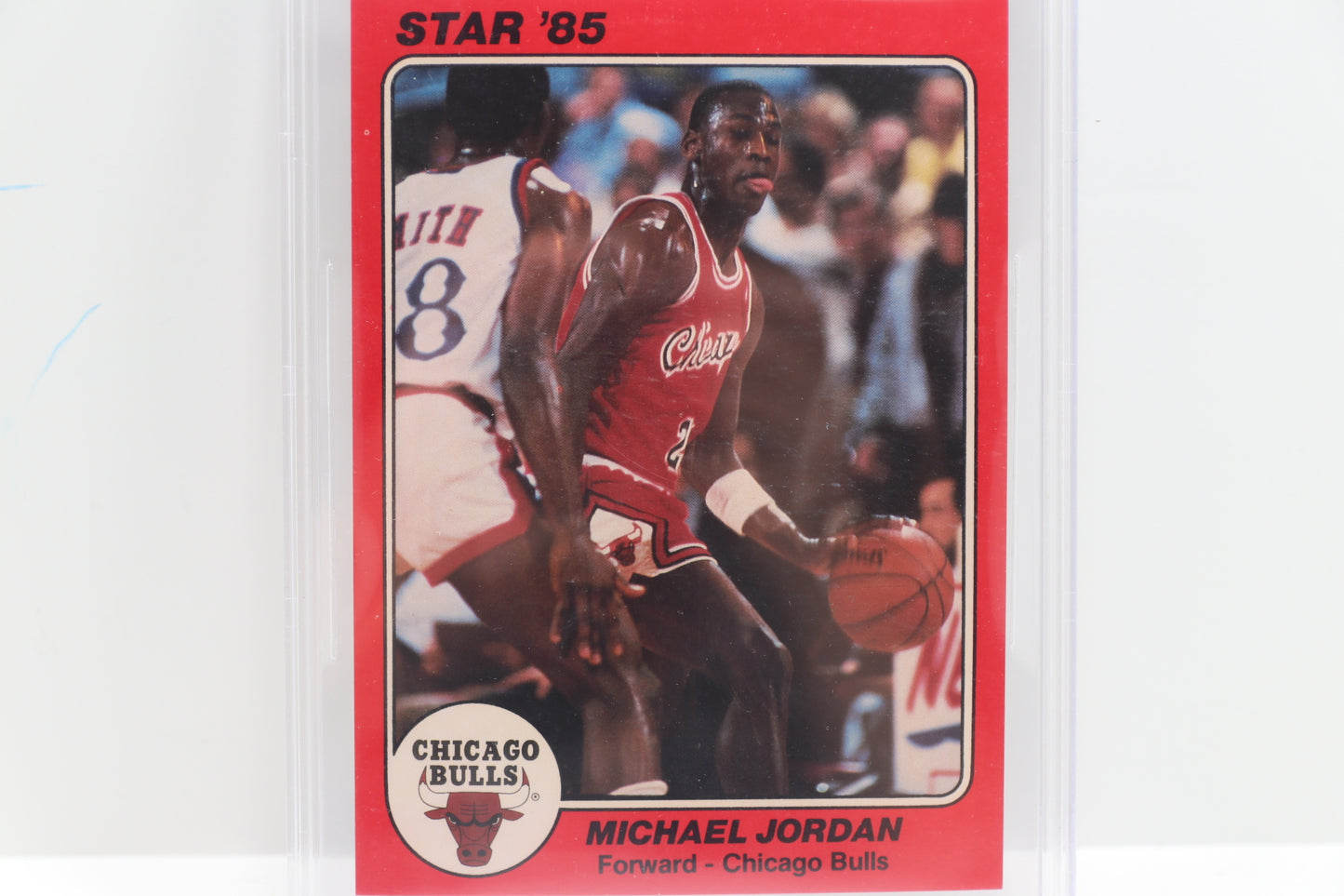 1985 STAR TEAM SUPERS 5x7 #CB1 Michael Jordan CHICAGO BULLS ROOKIE BGS 8