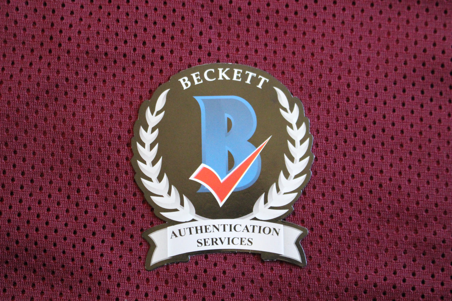 JIMMY JOHNSON SIGNED FOOTBALL JERSEY ARKANSAS RAZORBACKS w/INSC Cowboys BAS