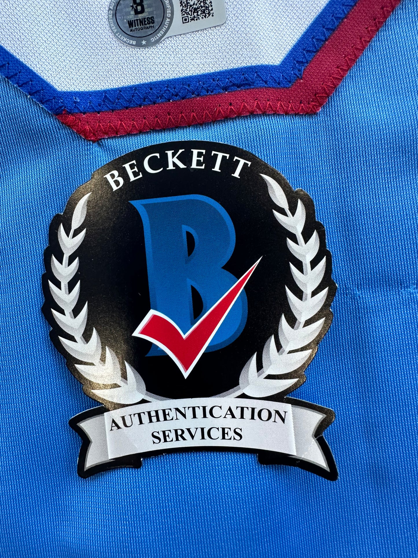 LEODY TAVERAS TEXAS RANGERS SIGNED Light Blue JERSEY size XL BAS COA