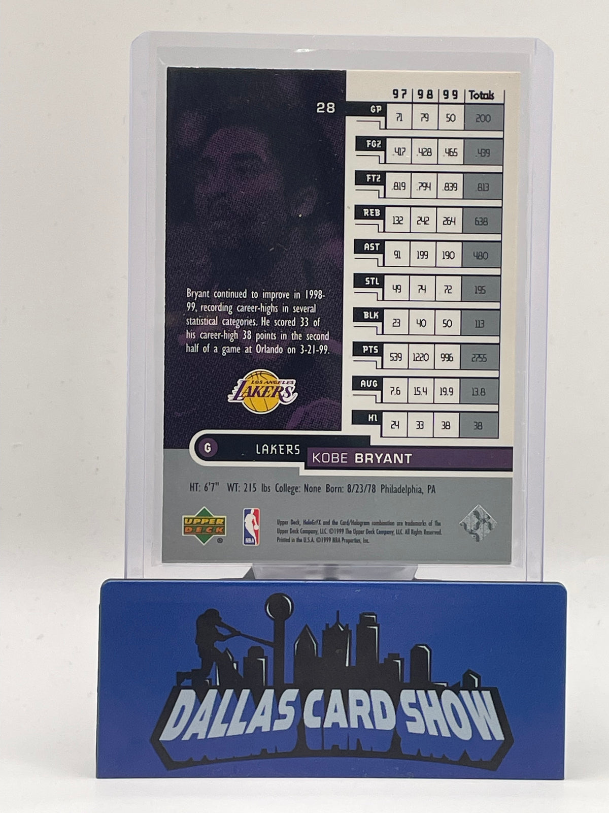 1999-00 Upper Deck HoloGrFX - Kobe Bryant #28