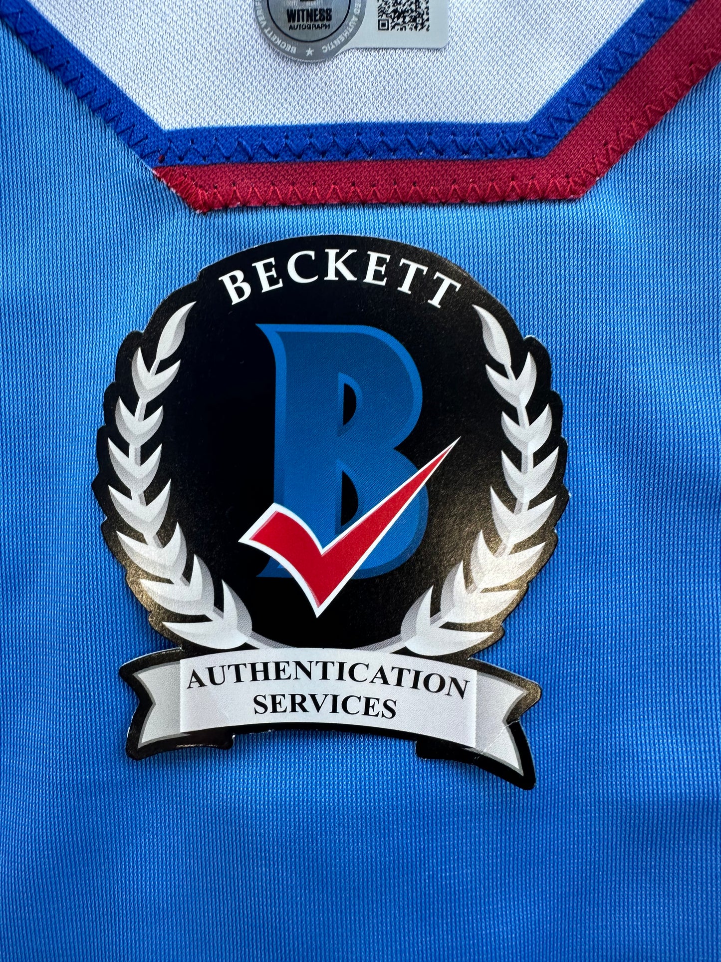 LEODY TAVERAS TEXAS RANGERS SIGNED Light Blue JERSEY size XL BAS COA