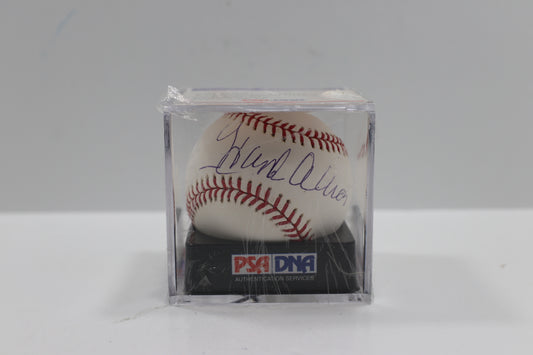 HENRY HANK AARON SIGNED RAWLINGS OML BASEBALL PSA DNA Overall 9.5 GRADE