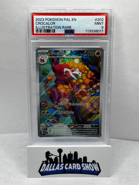 2023 Pokemon - Crocalor Illustration Rare PSA 9 - 202/193 Paldea Evolved