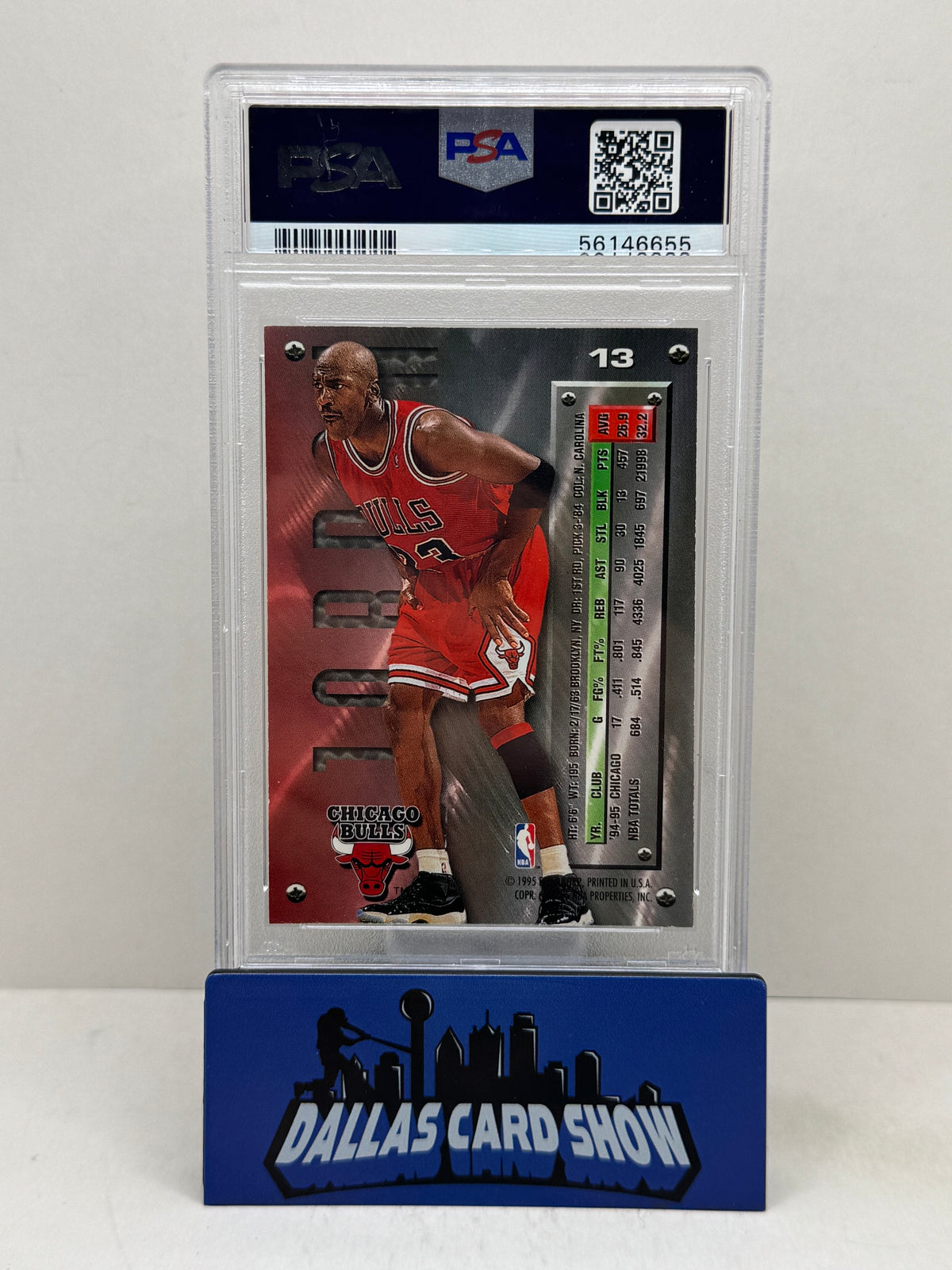 1995 Fleer Metal #13 Michael Jordan PSA 9