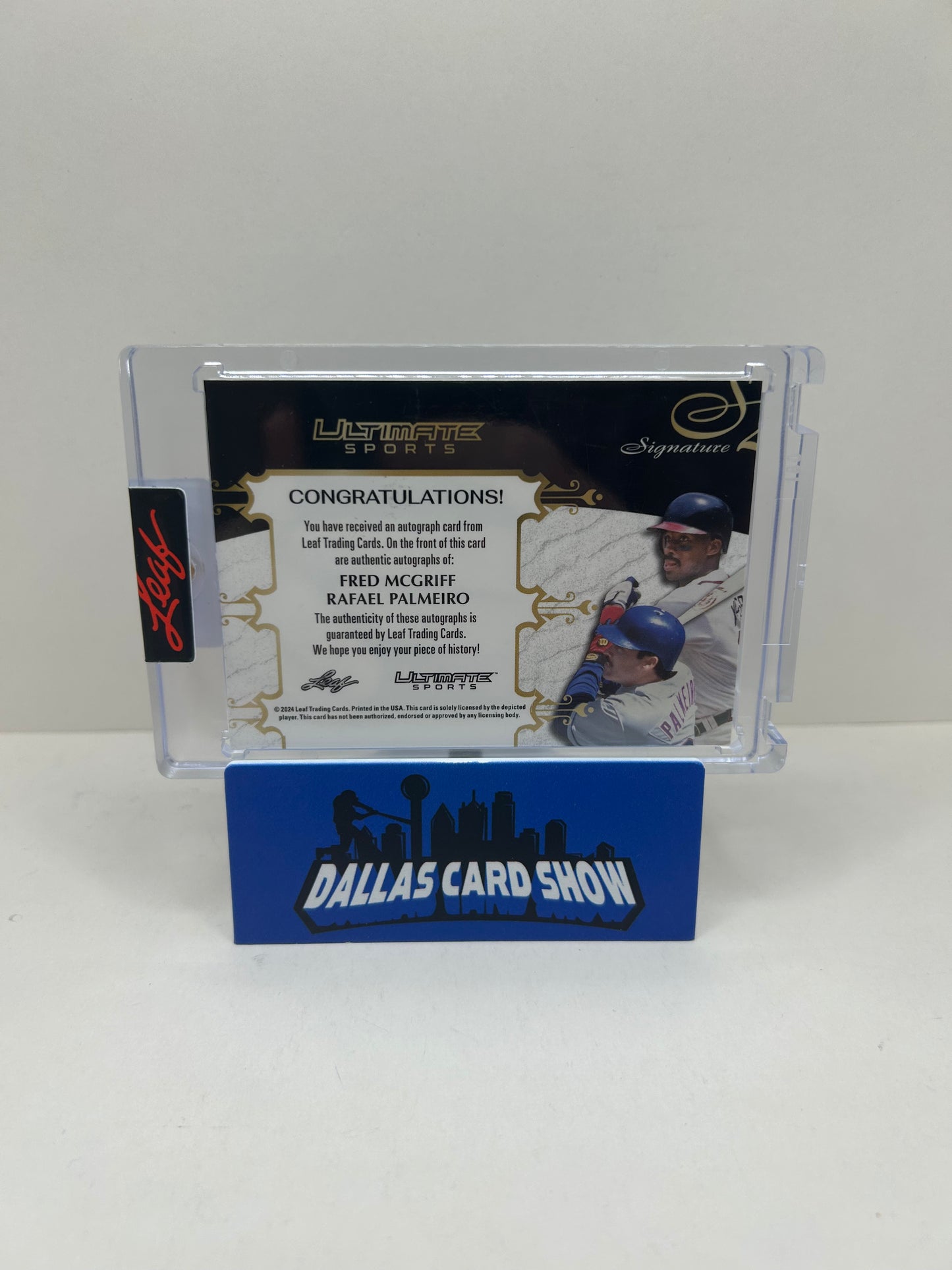 2024 Leaf Ultimate Sports McGriff Palmeiro Signatures 2 Holo Auto /4