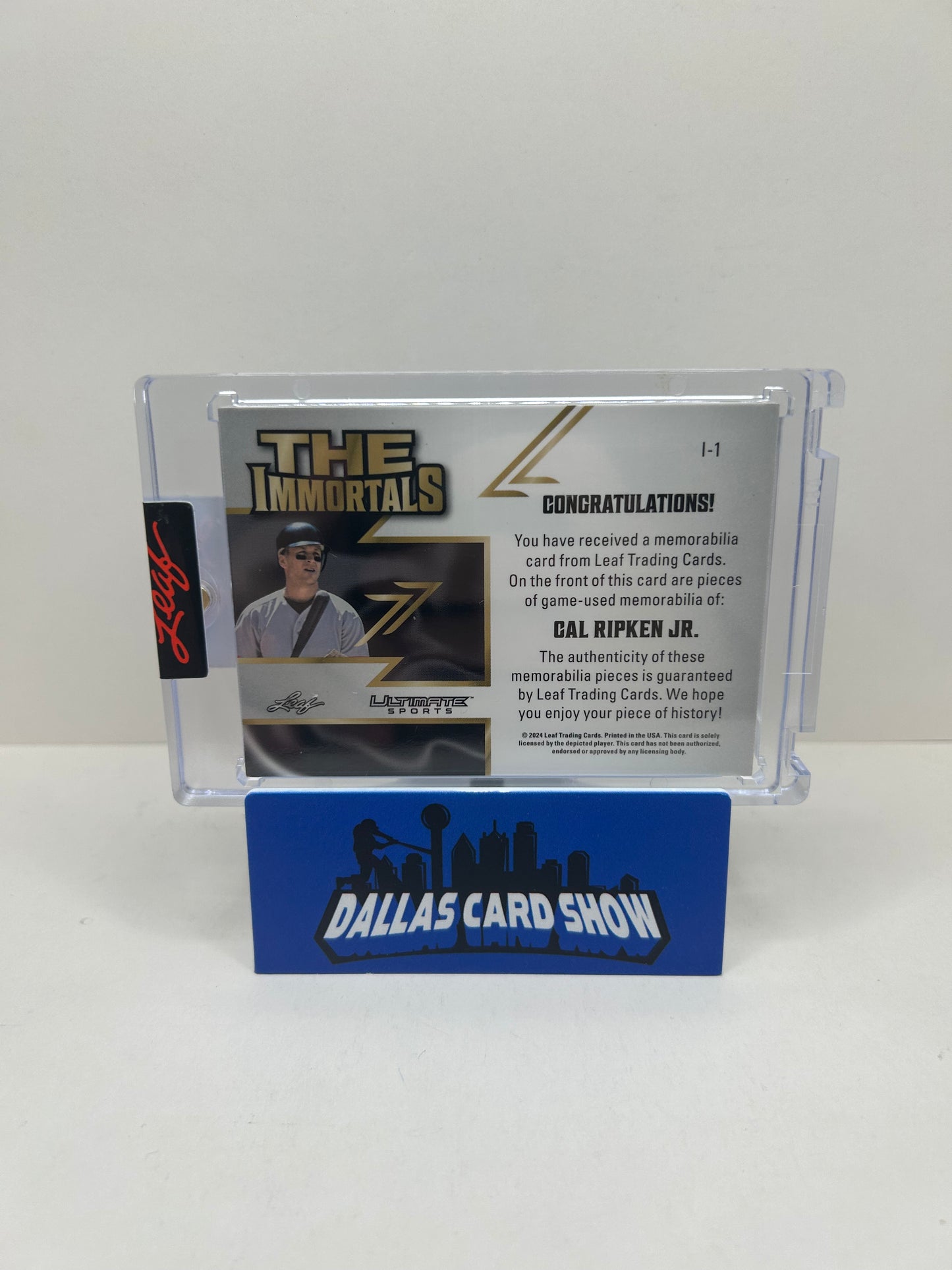 2024 LEAF ULTIMATE CAL RIPKEN JR THE IMMORTALS QUAD JERSEY RELICS /8 SP JERSEY #