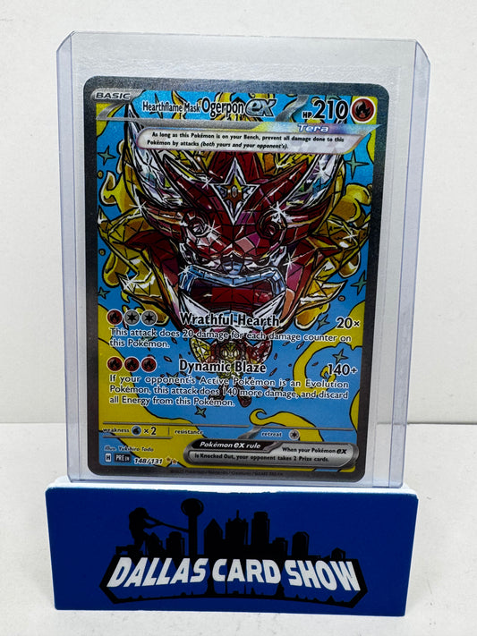 2025 Pokemon - Hearthflame Mask Ogerpon ex SIR - 148/131 Prismatic