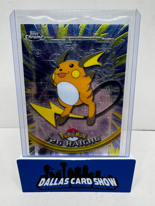 2000 Topps Chrome Pokemon - Raichu Base Fourth Print