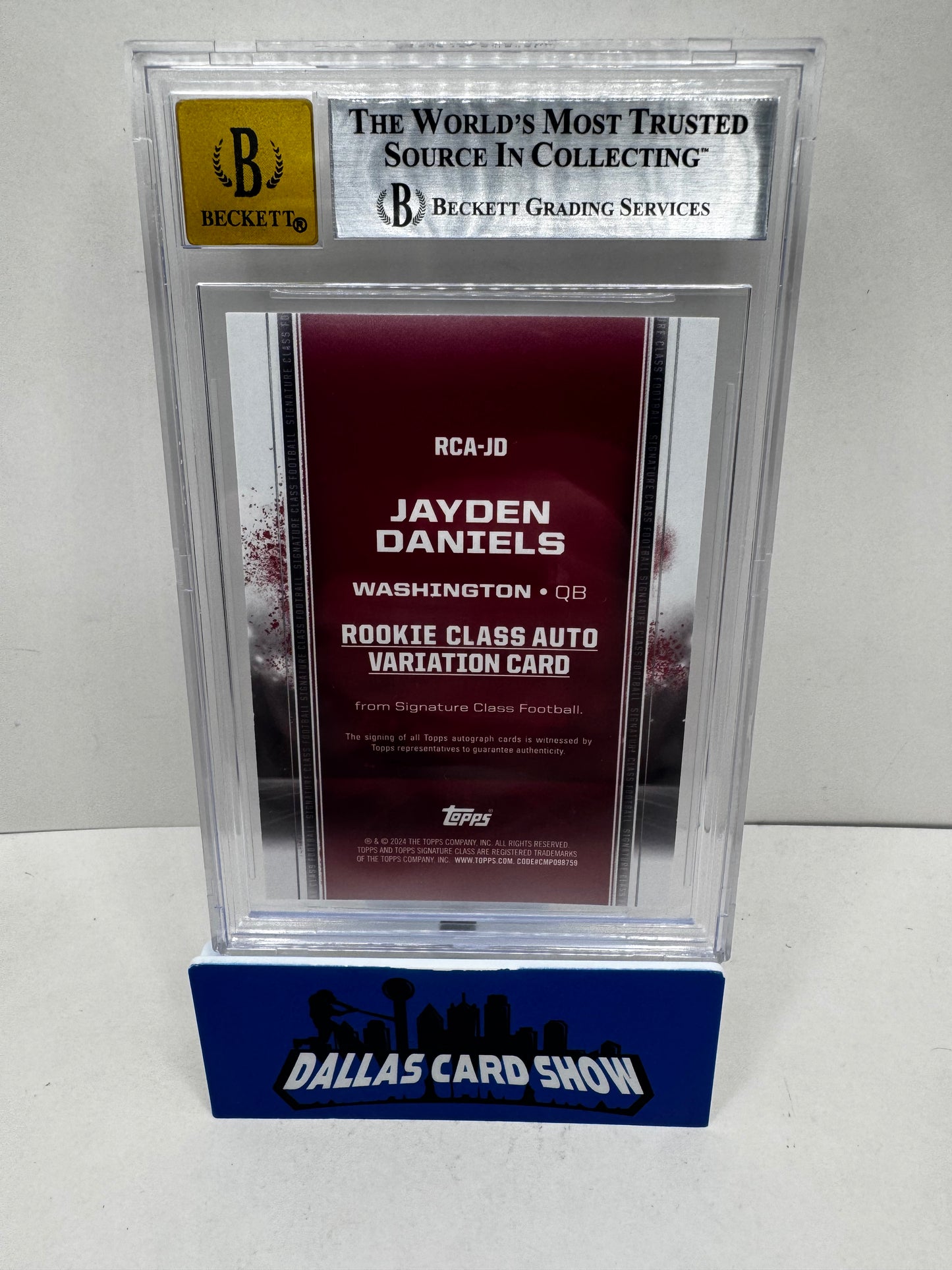 2024 Topps Signature Series - Jayden Daniels Auto BGS 9 Auto 10