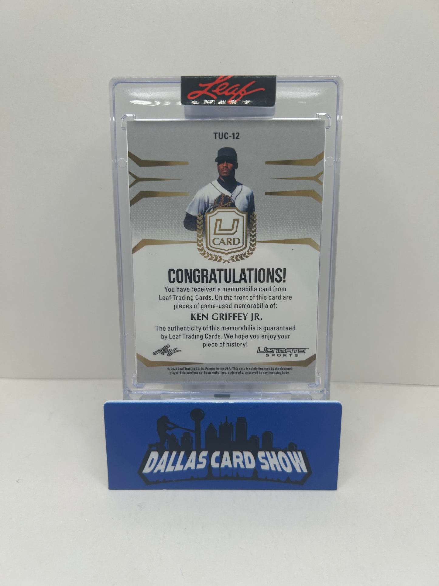 Ken Griffey Jr. 2024 Leaf Ultimate Sports 6 Piece GAME USED Relic Patch /8