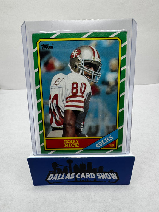 1986 Topps #161 Jerry Rice Rookie Card
