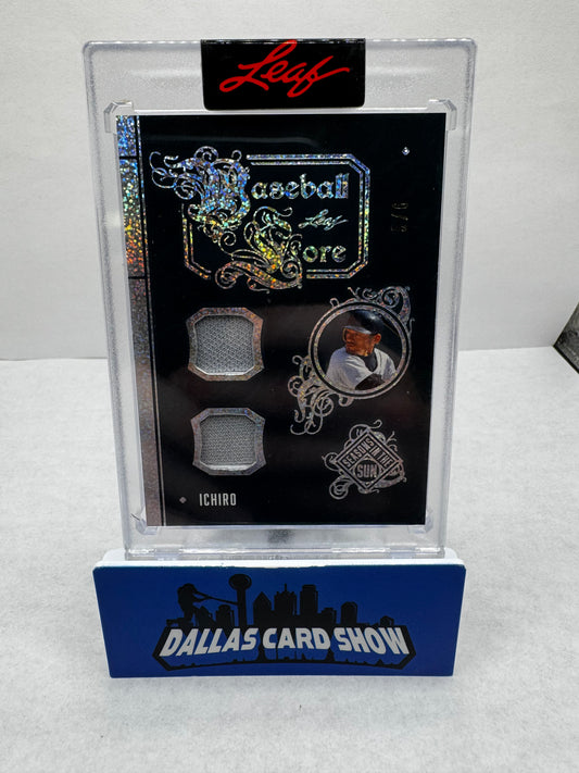 2025 Leaf Seasons in the Sun Baseball Lore #5/6 Ichiro Game Used  Jersey Card