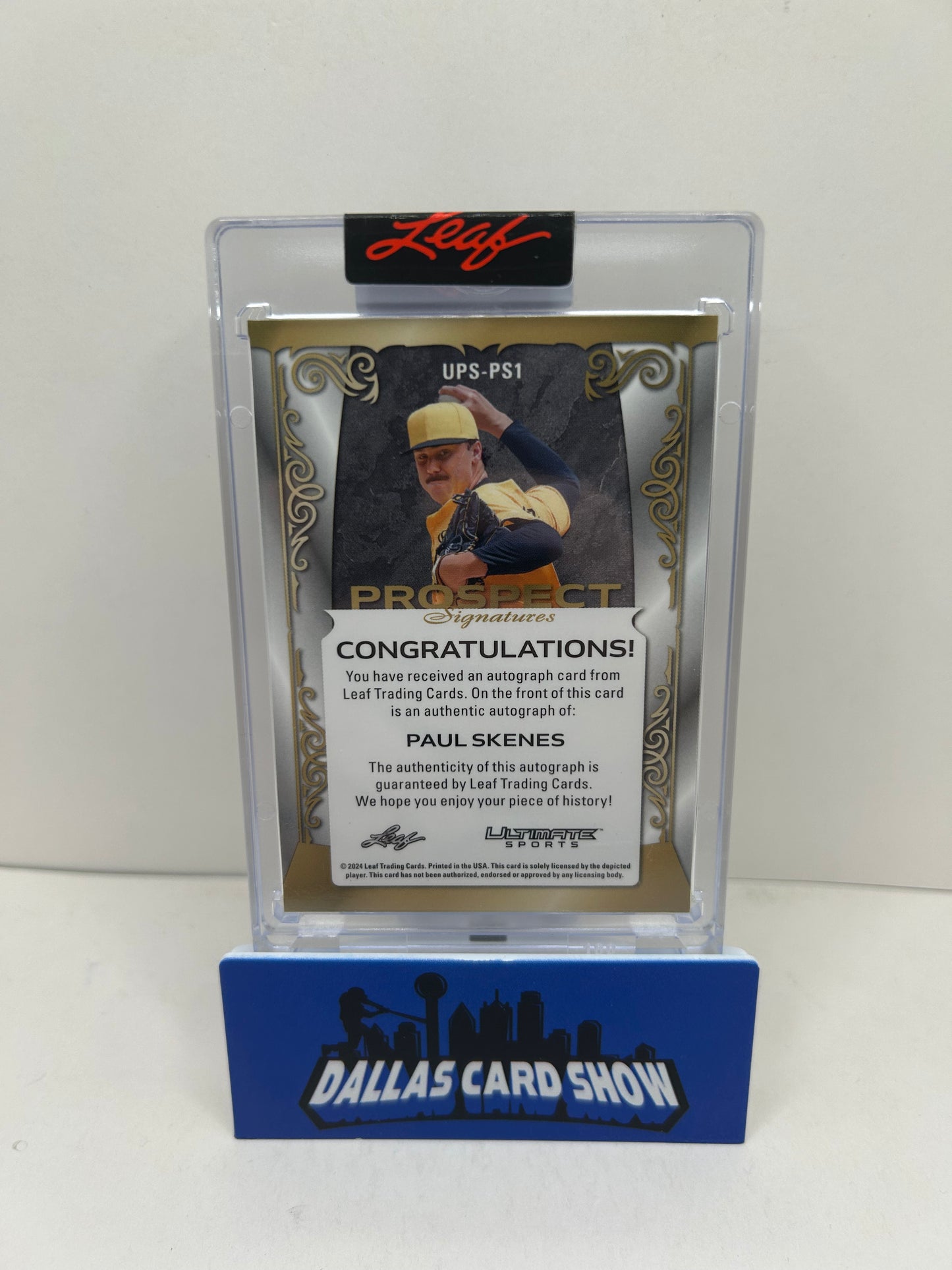 2024 Leaf Ultimate Sports Paul Skenes Prospect Signatures AUTO /25 Pirates