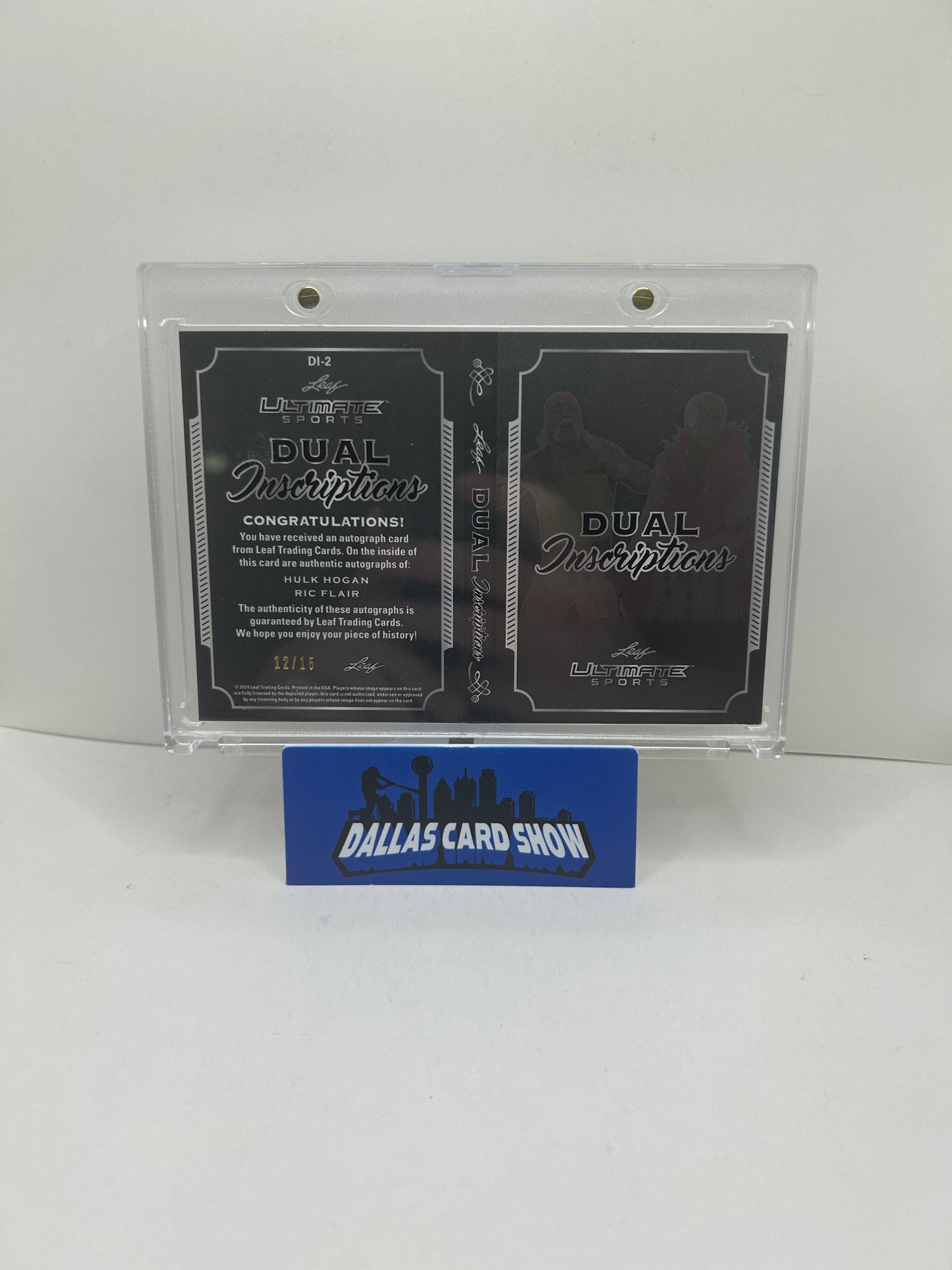 2024 Leaf Ultimate Sports Hulk Hogan Ric Flair /15 Dual Auto Booklet Card
