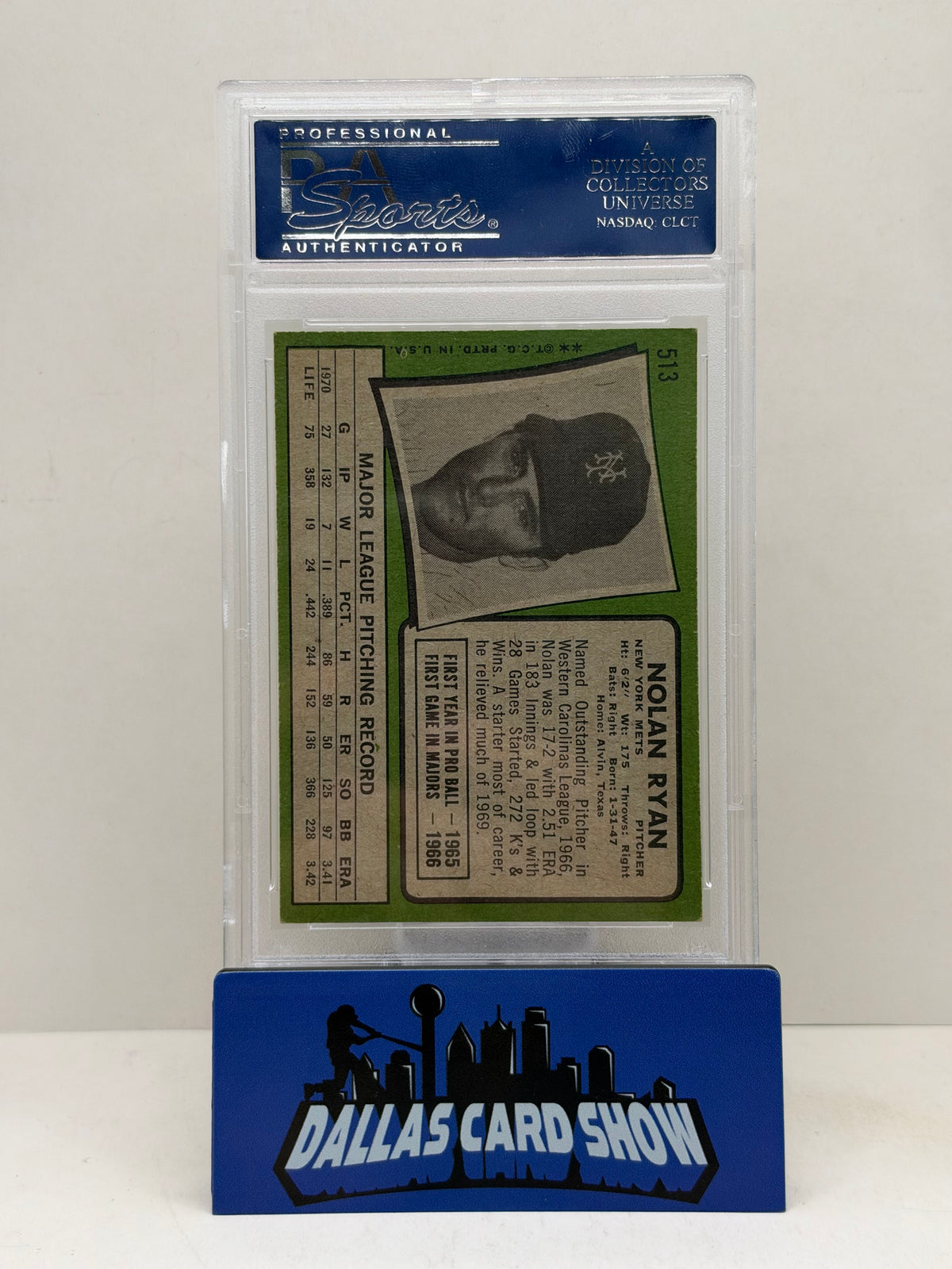 1971 Topps #513 Nolan Ryan PSA 5