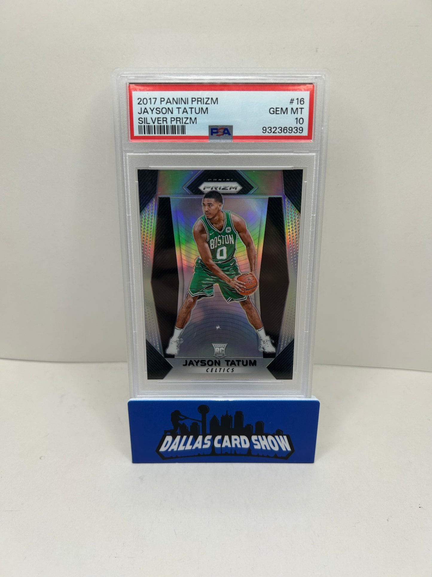 2017 Panini Silver Prizm #16 Jayson Tatum Boston Celtics RC Rookie PSA 10