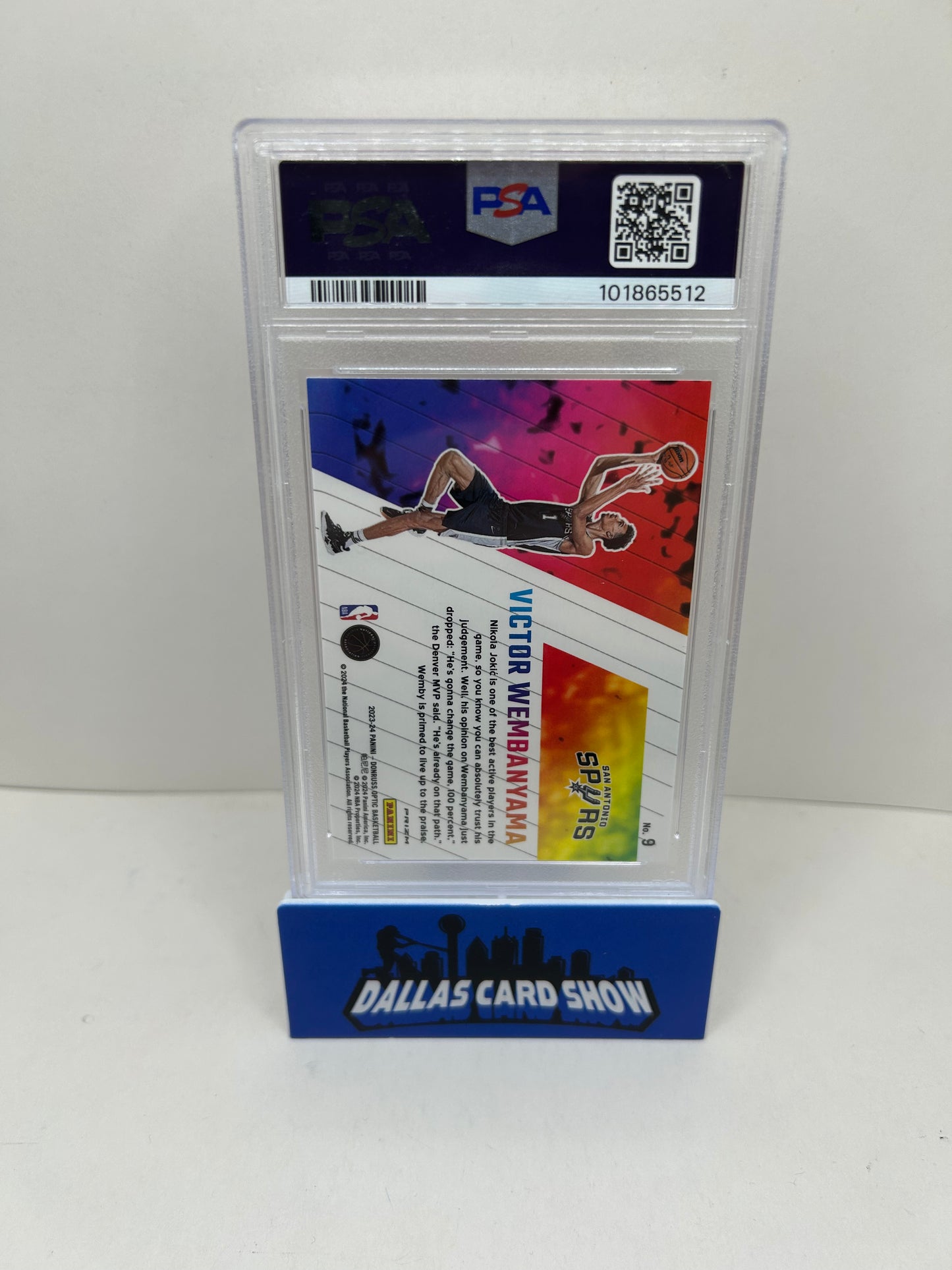 Victor Wembanyama 2023 Donruss Optic Phazes Insert #9 PSA 10 RC SSP Case Hit